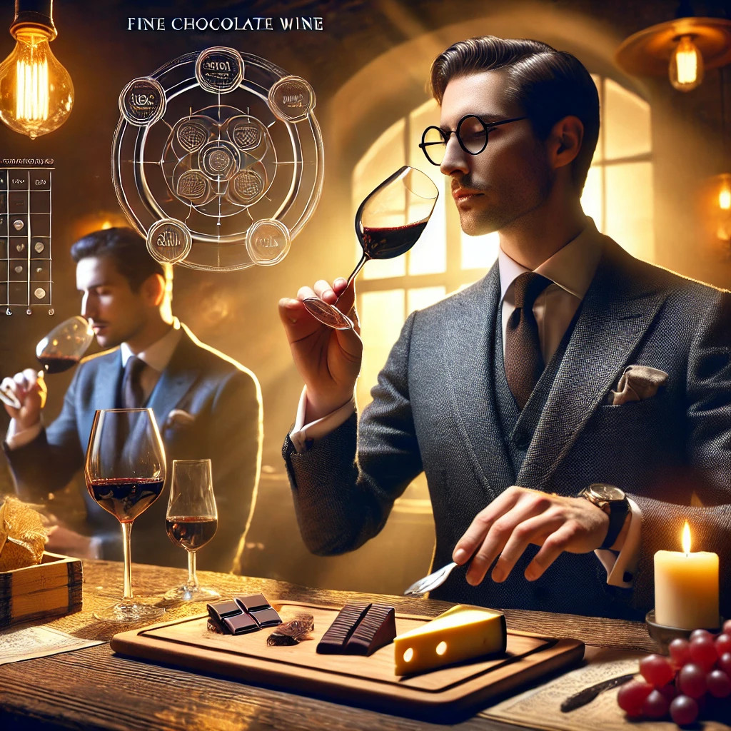 The Art and Science of Tasting posh man drinking wine